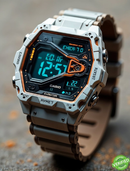 GSW-210M2-WA-1DR Tough Solar Magic Analog-Digital Black Silver