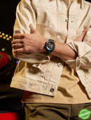 ECB-2100HR-1ADR Bluetooth Analog-Digital Blue Dial Men’s Watch.