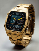 GSW-2M2110-WA-1DR Analog-Digital  golden Stainless Steel watch